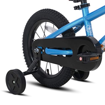 JOYSTAR 16 Inch Kids Bike for 4-7 Ages with Training Wheels Coaster Braking Ride-On Boys Bicycle 4 5 6 7 Years Children Bikes BMX Style Birthday Gifts Blue