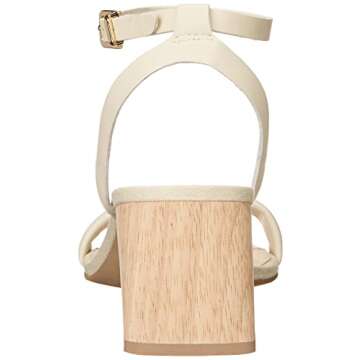 Dolce Vita Women's MODI Heeled Sandal, Ivory Leather, 9