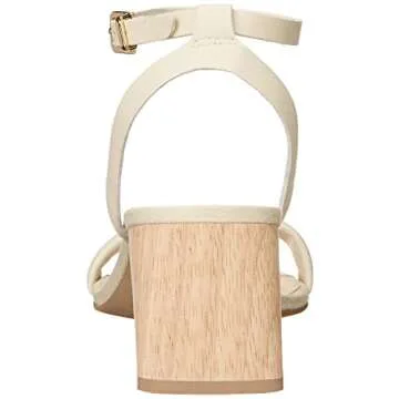 Dolce Vita Women's MODI Heeled Sandal, Ivory Leather, 9