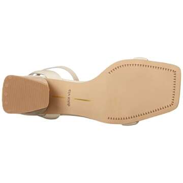Dolce Vita Women's MODI Heeled Sandal, Ivory Leather, 9