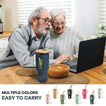 Kodrine 32 oz Glass Tumbler with Lid and Straw