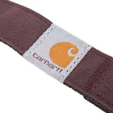Carhartt Pet Durable Nylon Duck Leashes for Dogs, Reflective Stitching for Visibility, Deep Wine, Large
