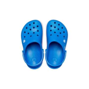 Crocs Unisex-Child Crocband Clogs (Todder Shoes), Blue Bolt, 5 Toddler