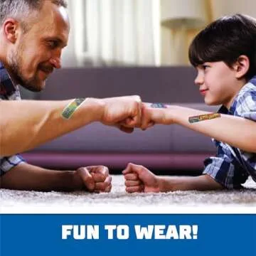 Hot Wheels Monster Trucks Antibacterial Kids Bandages, 3 Assorted Sizes 100 CT | Wear Like Stickers, Flexible Adhesive Bandages for Minor Cuts, Scrapes, and Burns. Great Gift idea for Kids