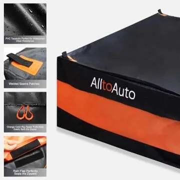 AlltoAuto Truck Bed Cargo Bag Plus, 35 Cubic Feet (58''x48''x22''), 100% Waterproof 600D Heavy Duty, Fits Any Truck, Simple and Convenient for Installation