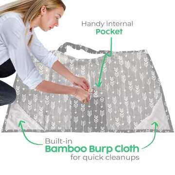 San Francisco Baby Nursing Cover – Breathable Breastfeeding Cover for Nursing, 360° Nursing Cover...