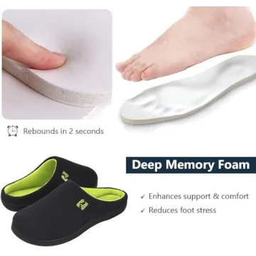 RockDove Men's Two-Tone Memory Foam Slippers 10.5