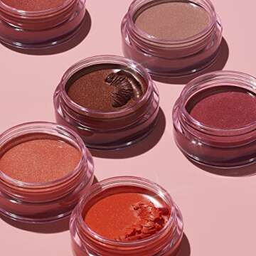 e.l.f. Luminous Putty Blush, Putty-to-Powder, Buildable Blush With A Subtle Shimmer Finish, Highly Pigmented & Creamy, Vegan & Cruelty-Free, Isla Del Sol