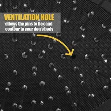 BV Pet Grooming Bristle and Pin Comb Brush, Black and Blue, For all breeds and coat types, Removing Shedding Hair, Brush for Dogs and Cats