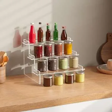 Meteou 9.5'' Acrylic Perfume Organizer - Elegant Storage Solution