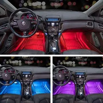 LEDGlow Multi-Color LED Interior Light Kit for Cars