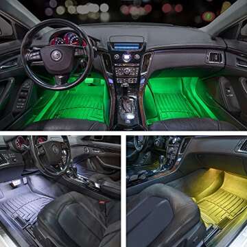 LEDGlow Multi-Color LED Interior Light Kit for Cars