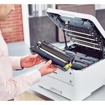 Brother HL-L3230CDW Compact Digital Color Printer Providing Laser Printer Quality Results with Wireless Printing and Duplex Printing, Amazon Dash Replenishment Ready, White