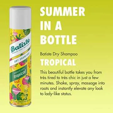 Batiste Dry Shampoo, Tropical Fragrance, 6.73 fl. oz. (Pack of 3)
