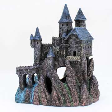Wizard’s Castle Aquarium Decoration for Fresh/Saltwater