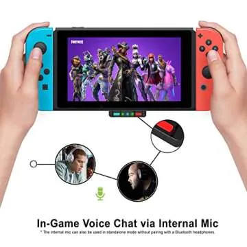 HomeSpot Bluetooth Audio Adapter with USB-C, Built-in mic, for Nintendo Switch, PS4, PS5, PC, Supports Headphones mic, aptX Low Latency, Dual Headphones, in-Game Voice Chat