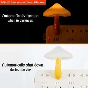 Mudder Mushroom Night Light 2 Pack LED Night Lamp