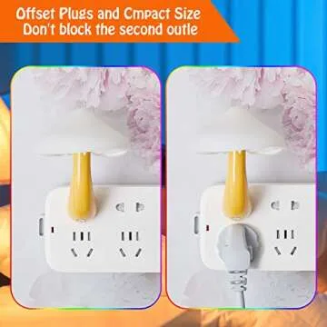 Mudder Mushroom Night Light 2 Pack LED Night Lamp