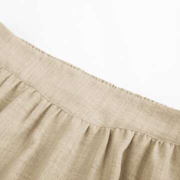 Belle Poque Renaissance Skirts for Women Victorian Ruffle Skirt Boho Maxi Long Skirt Cottagecore Peasant Skirt Khaki M