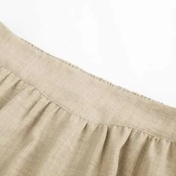 Belle Poque Renaissance Skirts for Women Victorian Ruffle Skirt Boho Maxi Long Skirt Cottagecore Peasant Skirt Khaki M