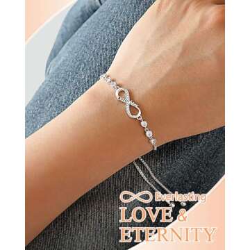 UNGENT THEM Infinity Daughter Bracelet - Heartfelt Gifts from Mom