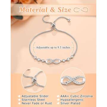 Infinity Daughter Bracelet - Gifts from Mom to Daughter