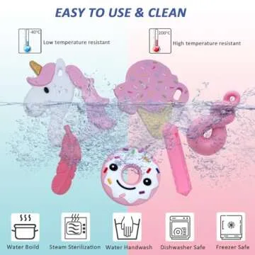 Sensory Chew Necklaces for Girls, 6 Pack Autism Teething Necklace Chew Toys Sensory for Kids with ADHD or Special Need, Silicone Chewable Necklaces Reduces Chewing Fidgeting for Children Adults Chewer