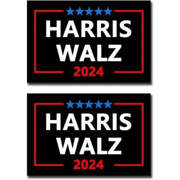 2 Pack Harris Walz 2024 Magnet Kamala Harris Tim Walz Waltz for President VP Car Magnet Auto Truck Fridge Magnetic Decal Bumper Magnet