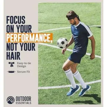 Tie Headband for Women & Men - Ninja Headbands, Head Tie for Running, Basketball, Football & Athletics,Cooling Headband