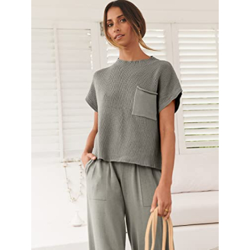 Chic ANRABESS Two Piece Loungewear Set for Women