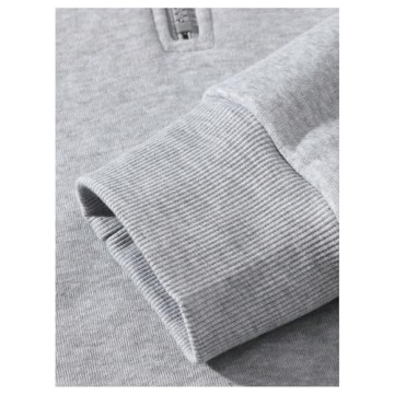 SOLY HUX Men's Stylish Quarter Zip Hoodie for Comfort