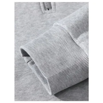 SOLY HUX Men's Stylish Quarter Zip Hoodie for Comfort