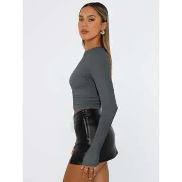 Trendy Queen Long Sleeve Crop Tops for Stylish Teens