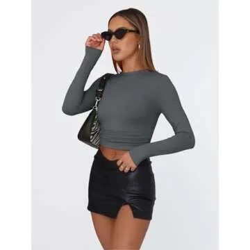 Trendy Queen Long Sleeve Crop Tops for Stylish Teens