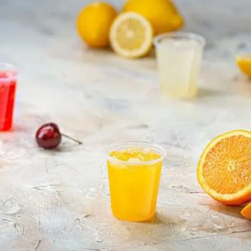 Comfy Package 5 oz Clear Plastic Cups - 100 Count Disposable