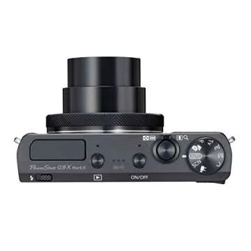 Canon PowerShot G9 X Mark II Compact Digital Camera w/ 1 Inch Sensor and 3inch LCD - Wi-Fi, NFC, & Bluetooth Enabled (Black), 6.30in. x 5.70in. x 2.50in.