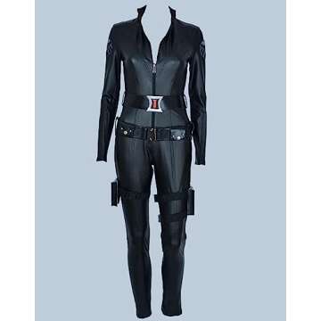 Cosplay.fm Women's Widow Universe Space Cosplay Costume Bodysuit (S)