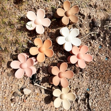 Durable Flower Hair Clips for All Hair Types 8PCS