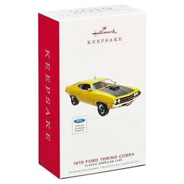 Hallmark 1970 Ford Torino Cobra Christmas Ornament