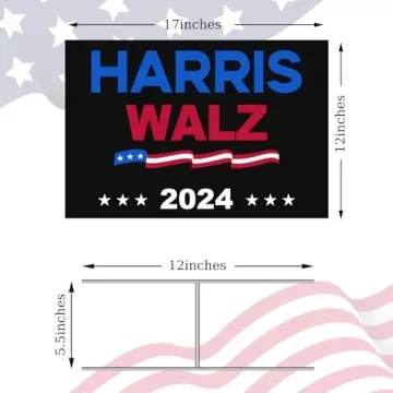 Harris 2024 Vote Lawn Sign - Double Sided