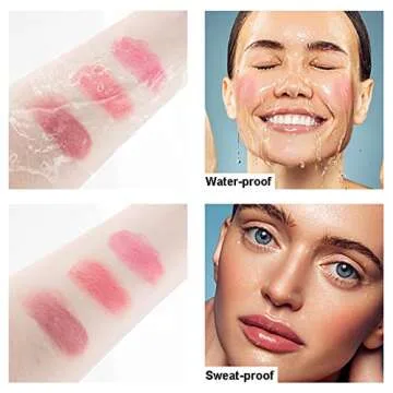 Face Blush Liquid Cream Blush Long Lasting Waterproof #01