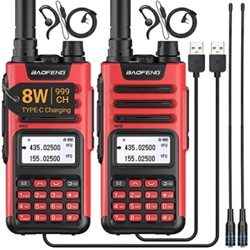 Baofeng TP-8Plus Two Way Radios - Long Range & Rechargeable
