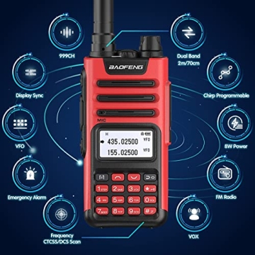 Baofeng TP-8Plus Two Way Radios - Long Range & Rechargeable