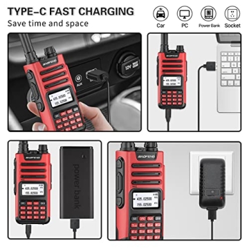 Baofeng TP-8Plus Two Way Radios - Long Range & Rechargeable