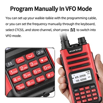 Baofeng TP-8Plus Two Way Radios - Long Range & Rechargeable