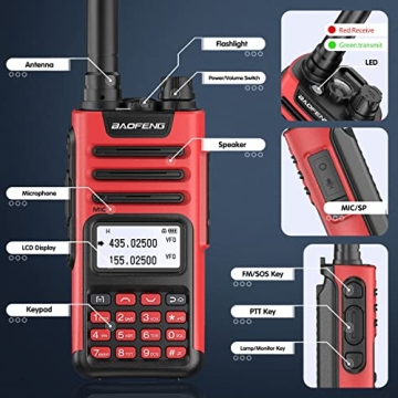 Baofeng TP-8Plus Two Way Radios - Long Range & Rechargeable