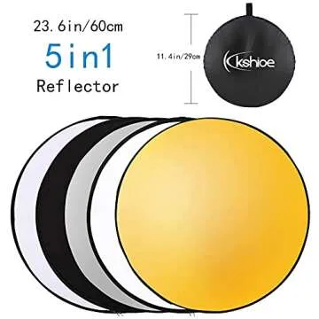 Kshioe Photography Lighting Kit, Light Box Photography with Backdrap Stand, Photo Backdrops for Photo Studio Product, Portrait and Video Shooting