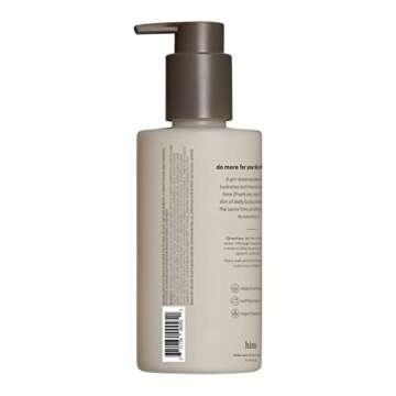 hims High Tide Hydrating Daily Cleanser for Men - Gentle Face Cleanser with Hyaluronic Acid, Squalane and Green Tea Extract - Lemongrass Field Scent