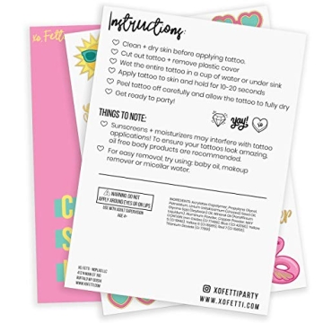 Vibrant Summer Temporary Tattoos - Perfect for Parties!