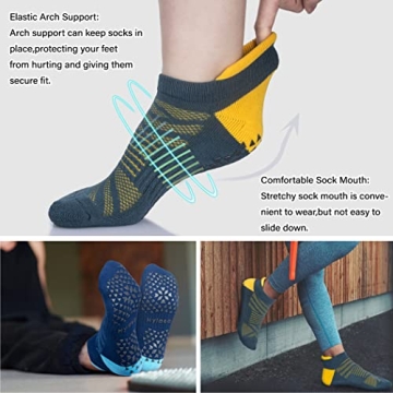 Hylaea Non-Slip Gripper Socks for Yoga Pilates Home Use